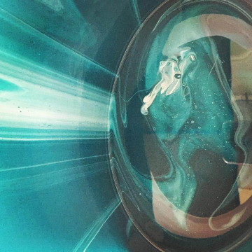 Bright colour resin floors (turquoise)