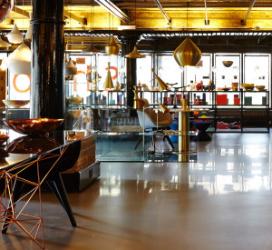 Resin floors in Tom Dixon Shop