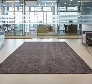 Poured resin office floors