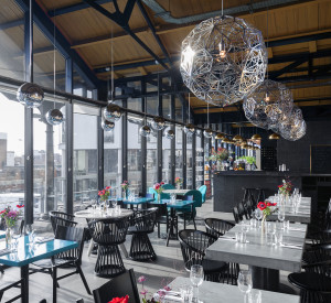 Restaurant with resin floors