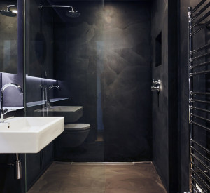 Black resin walls by Sphere8