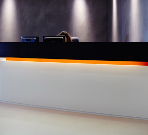 Resin floors and walls in London office