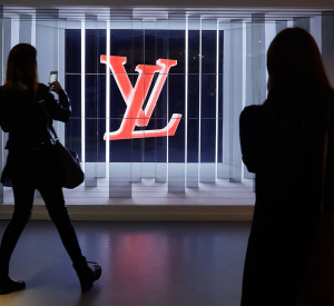 Poured resin floors at Louis Vuitton