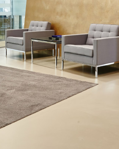 Poured resin office floors